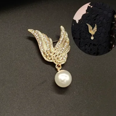 Wings Pearl Hijab Brooch / Hijab Pin